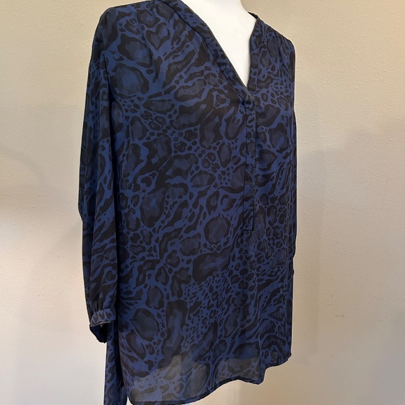 Leather Trim Top - Picture 2 of 5